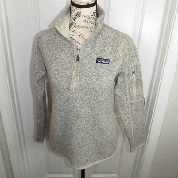 Patagonia Better Sweater 1/4 Zip Fleece Pullover Women’s Size Small Oatmeal - Picture 1 of 8